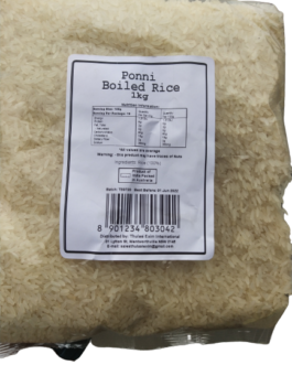Thulasi Thanjavur Ponni Boiled Rice – 1 Kg X 20