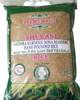Thulasi Karnool Sona Masoori Hand Pounded Rice – 5 Kgs X 4