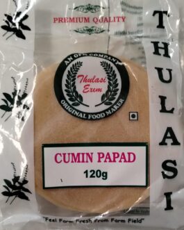 Thulasi Cumin Papad – 3.5″ – 120g